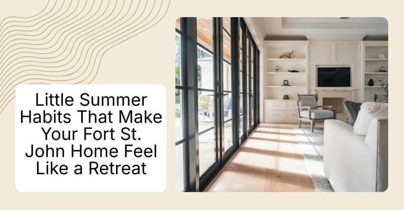 Little Summer Habits That Make Your Fort St. John Home Feel Like a Retreat