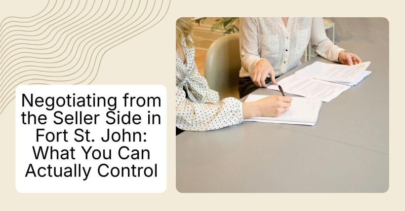 Negotiating from the Seller Side in Fort St. John: What You Can Actually Control