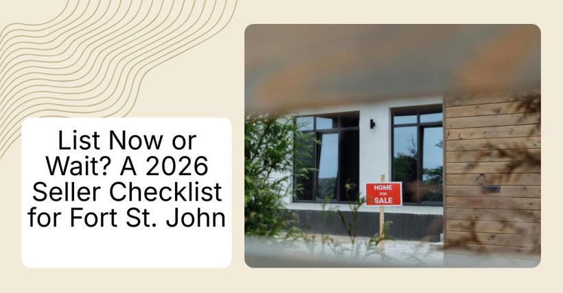 List Now or Wait? A 2026 Seller Checklist for Fort St. John