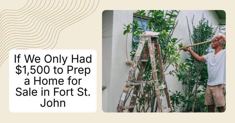 If We Only Had $1,500 to Prep a Home for Sale in Fort St. John