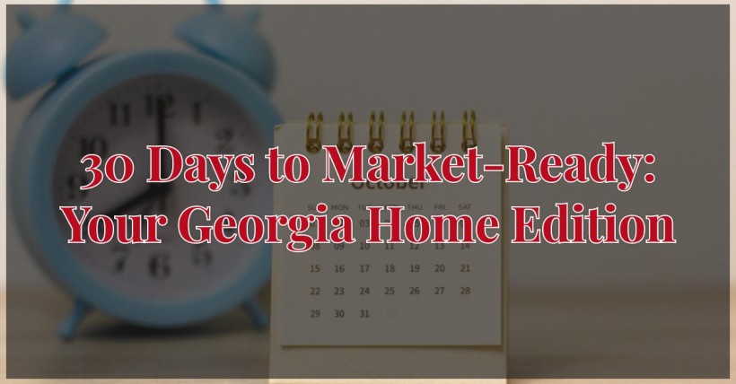 30 Days to Market-Ready: Your Georgia Home Edition