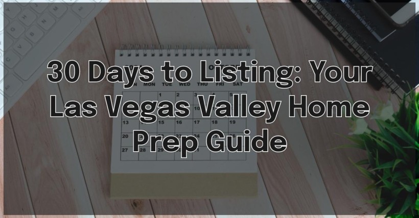 30 Days to Listing: Your Las Vegas Valley Home Prep Guide