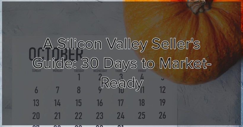 A Silicon Valley Seller's Guide: 30 Days to Market-Ready