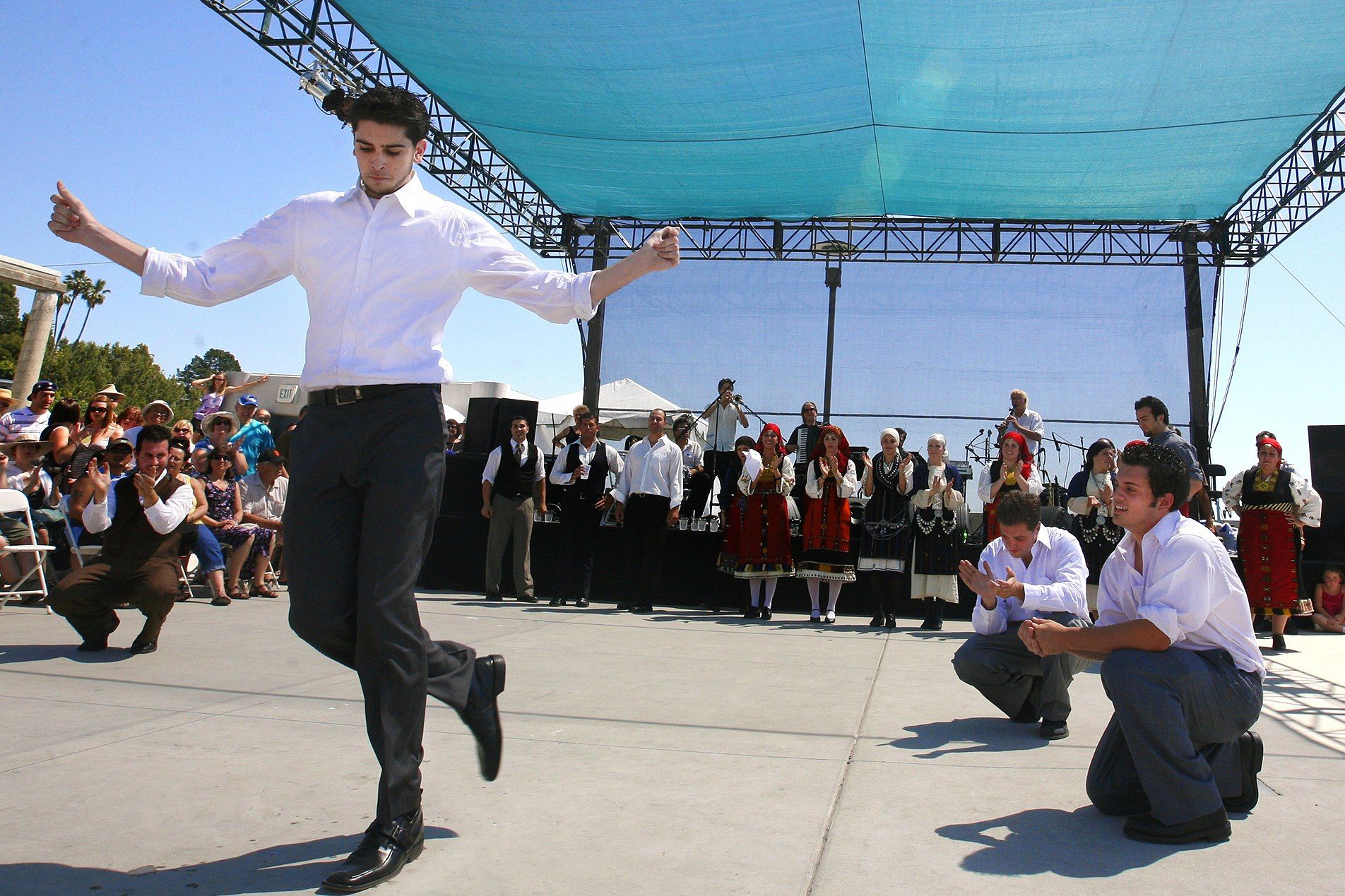 the Greek Dancers at Greek Festival in Northridge Ca