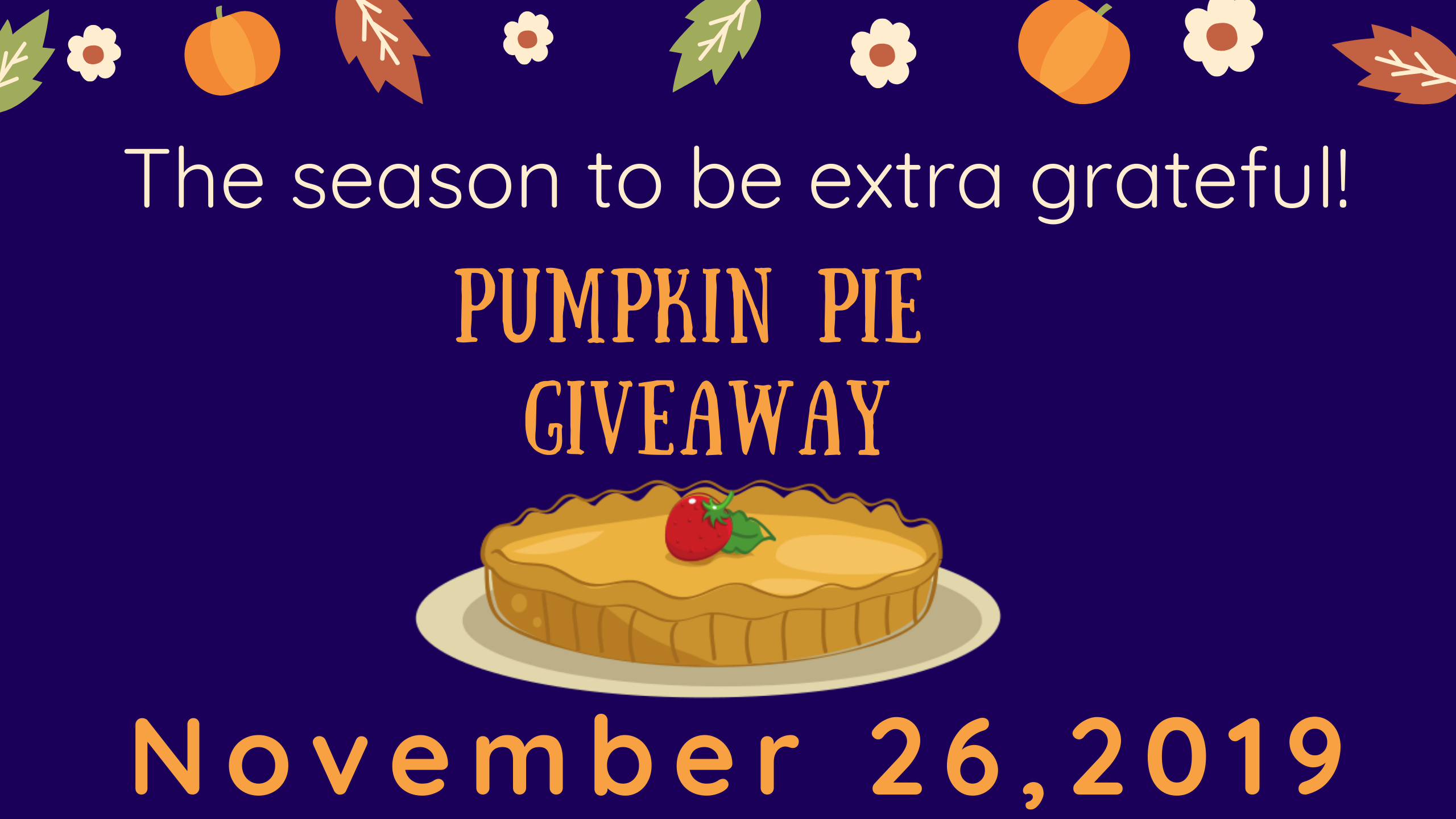 Thanksgiving Pie Giveaway Form