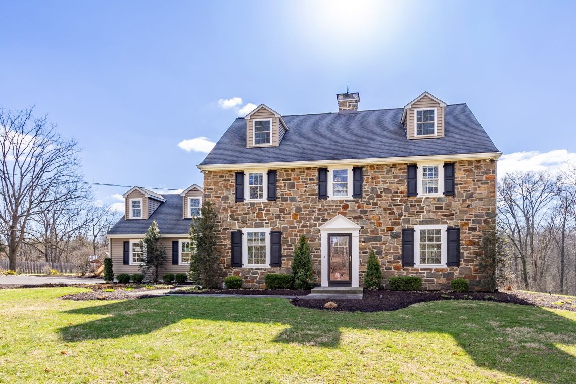 1196 Evansburg Road historic stone facade