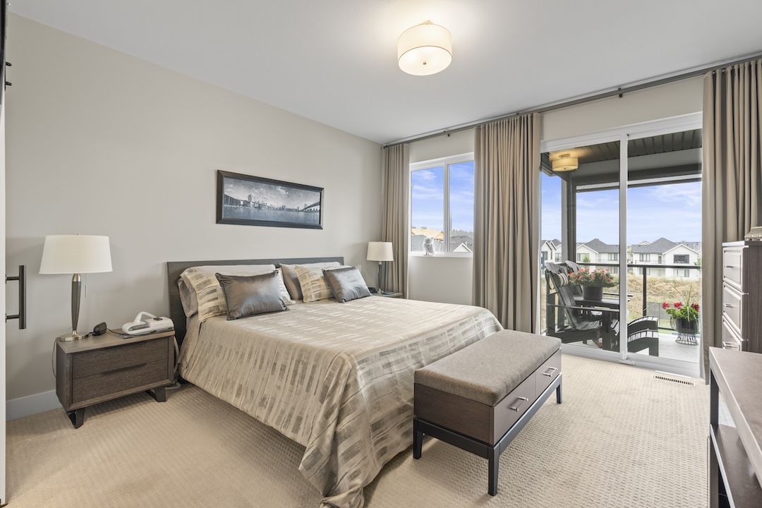 Primary bedroom with deck view