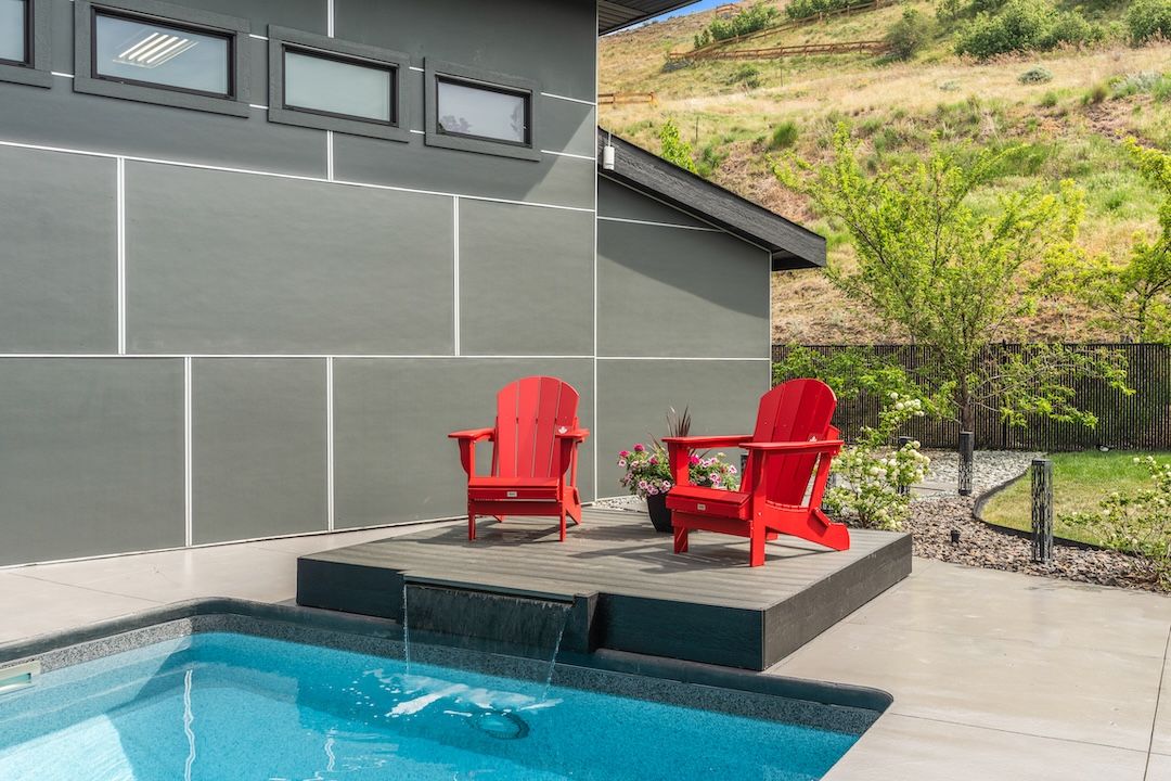 Pool and seating area