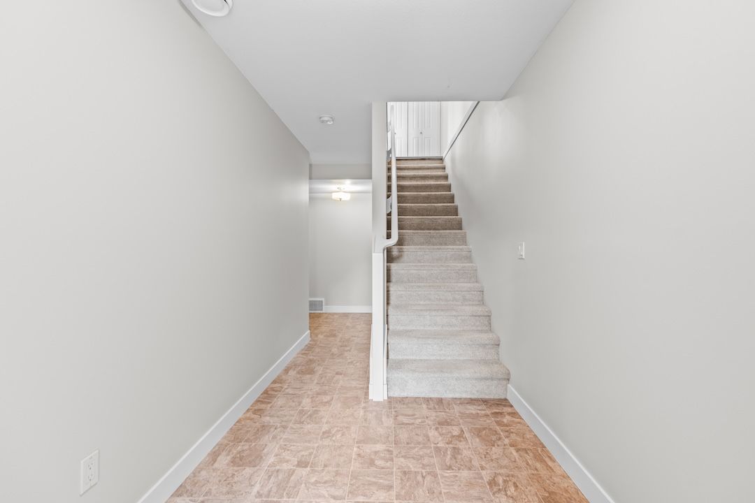 Lower level bonus room with space for media or home office