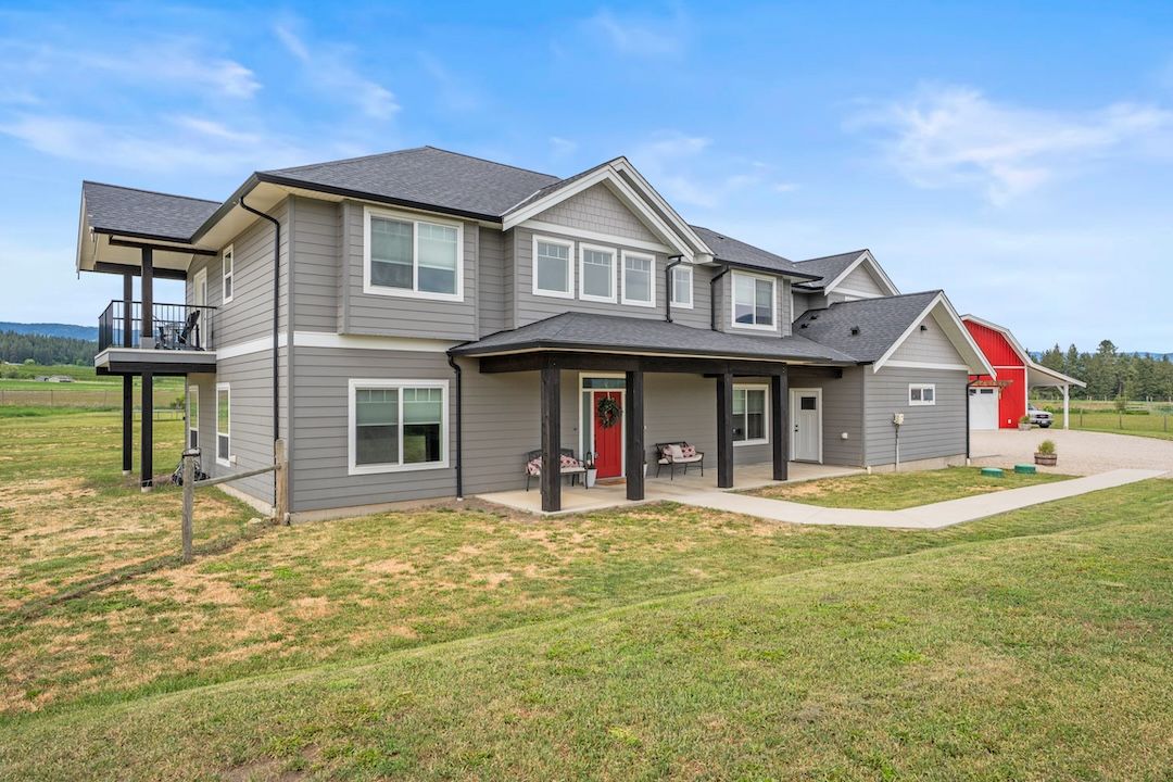 Modern farmhouse exterior at 4160 Noble Road