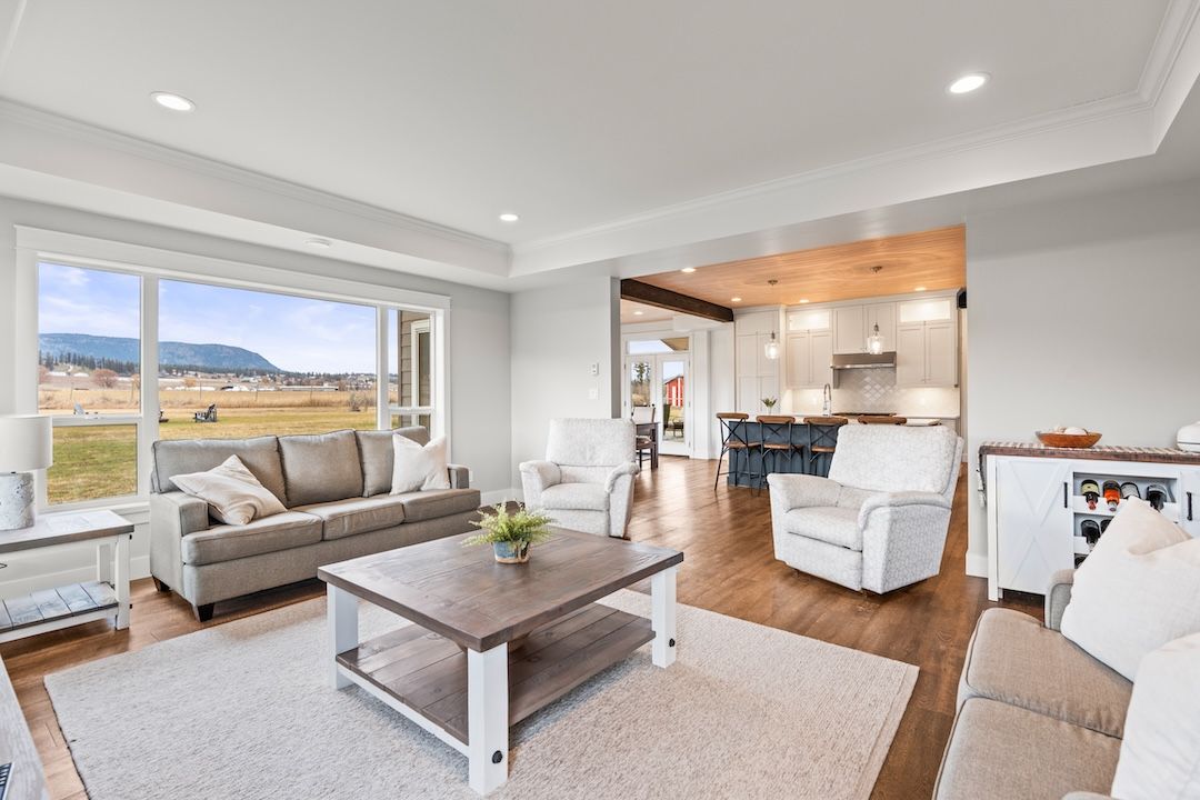Open kitchen, dining, and living at 4160 Noble Road