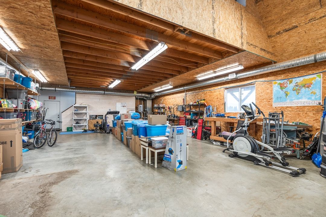 Interior of the shop showing the height and space
