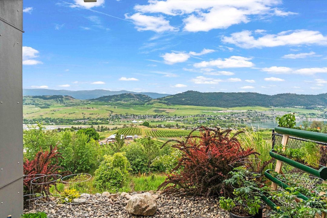 Panoramic view of Okanagan Lake from the patio