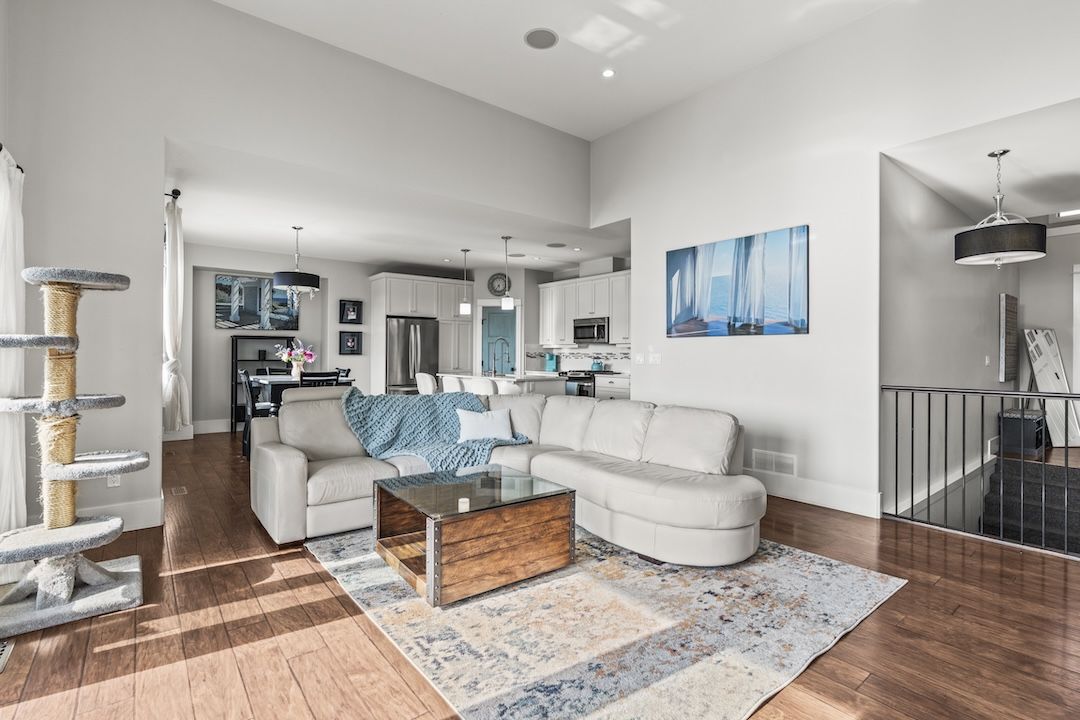 Living room from the dining side