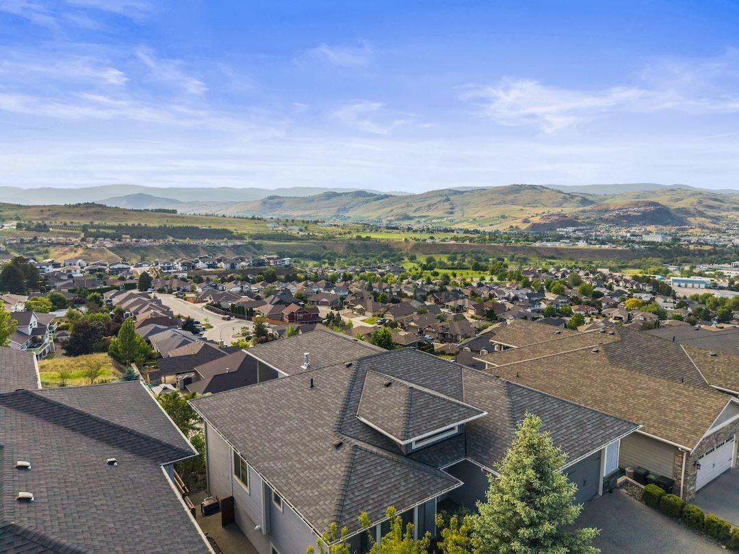 Drone view across the valley