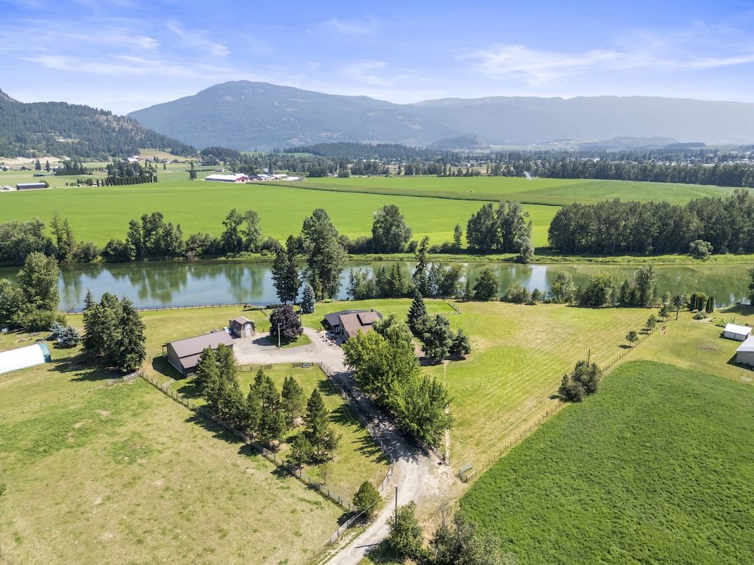 Aerial view of the property
