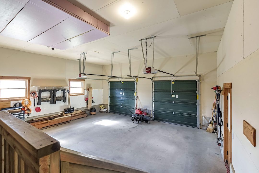 Detached garage with the private suite above at 9371 Highway 6, Coldstream BC