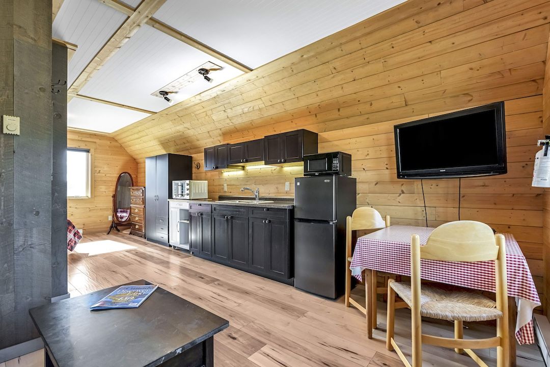 Inside the self-contained one-bedroom suite at 9371 Highway 6, Coldstream BC