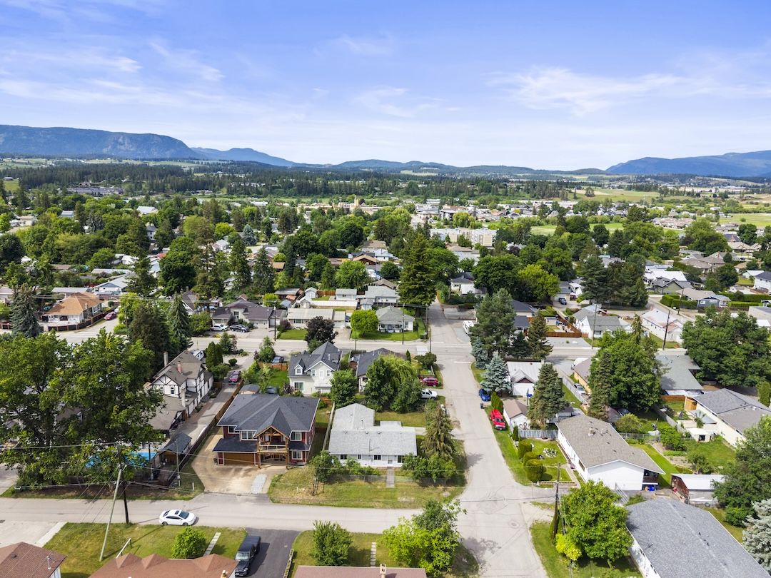 Aerial over the valley
