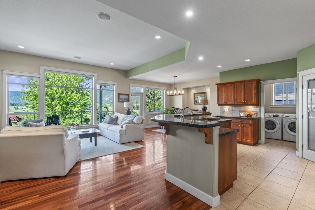 Open-concept living and kitchen on the main floor