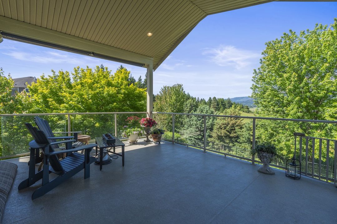 Covered deck off the main living area