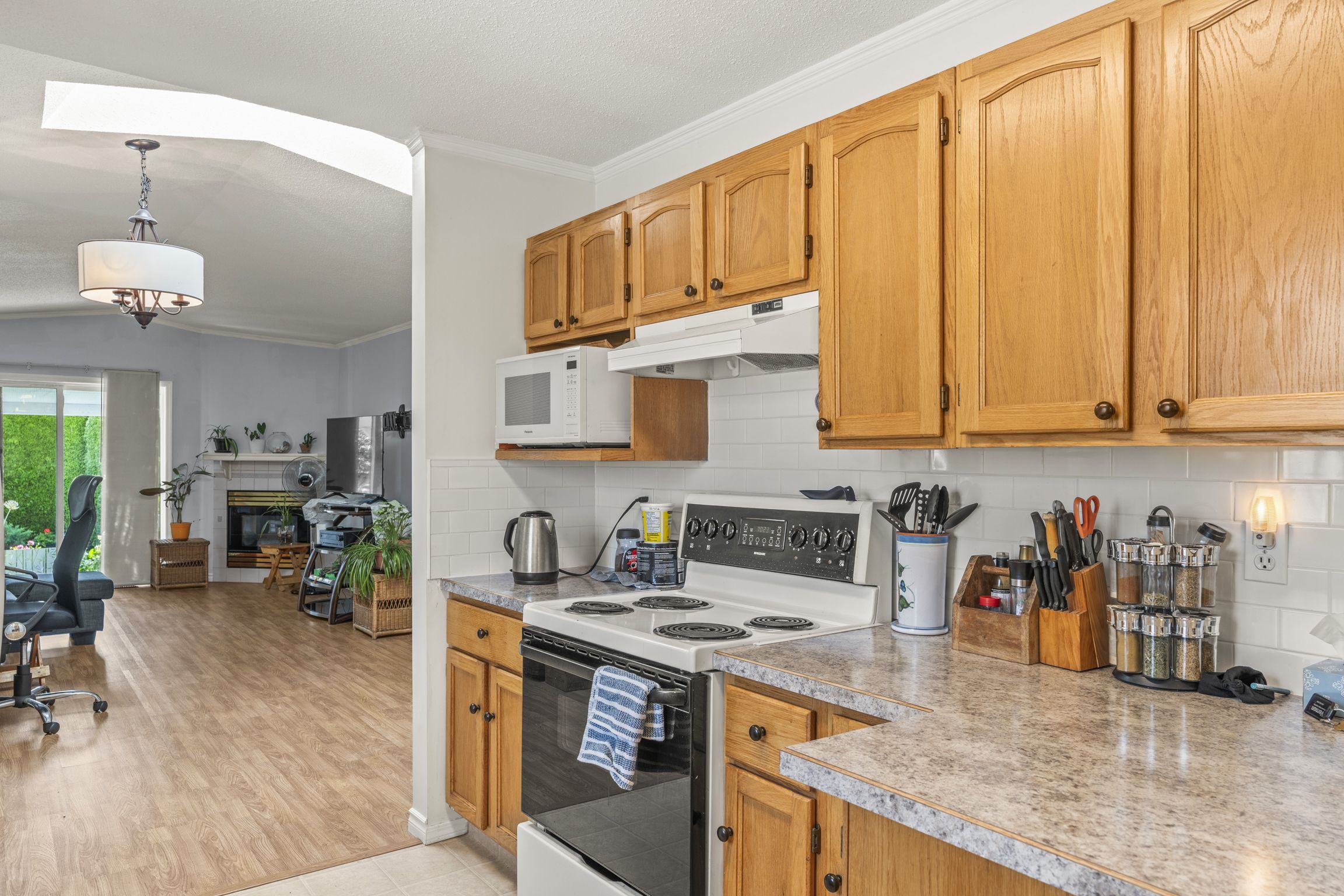 Kitchen toward living
