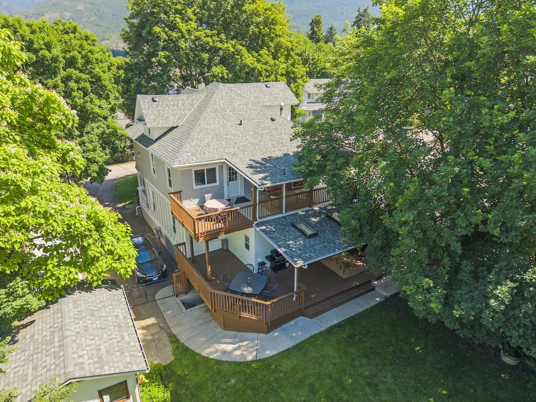 Aerial of the home