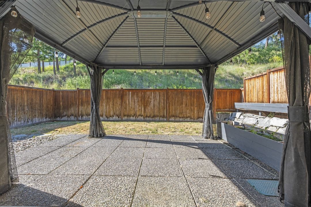Gazebo and back patio