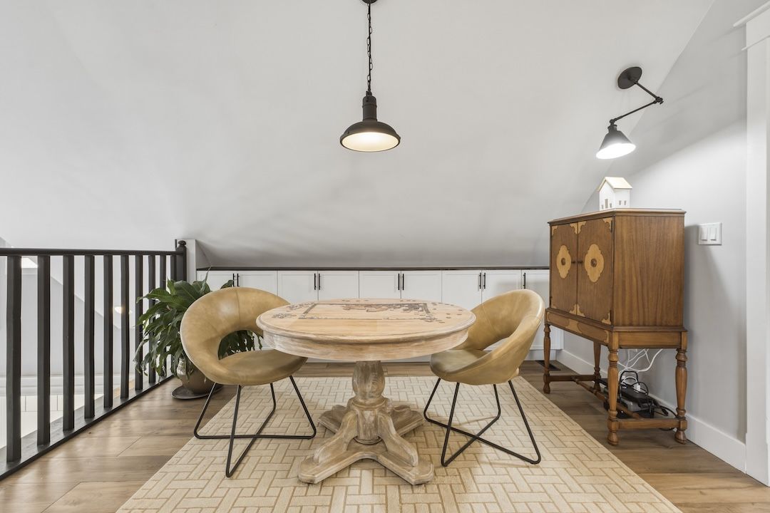 Loft space overlooking the great room