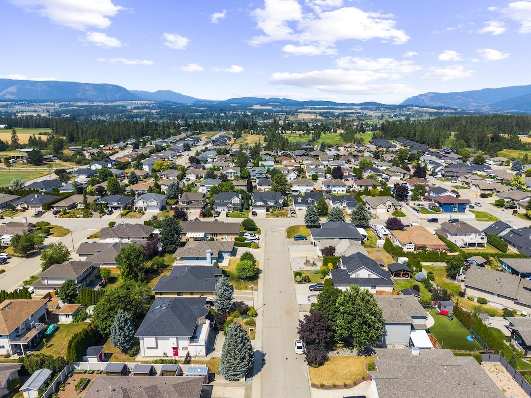 Aerial valley view