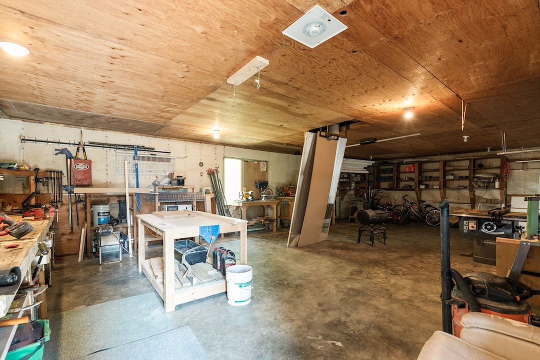 Detached shop interior