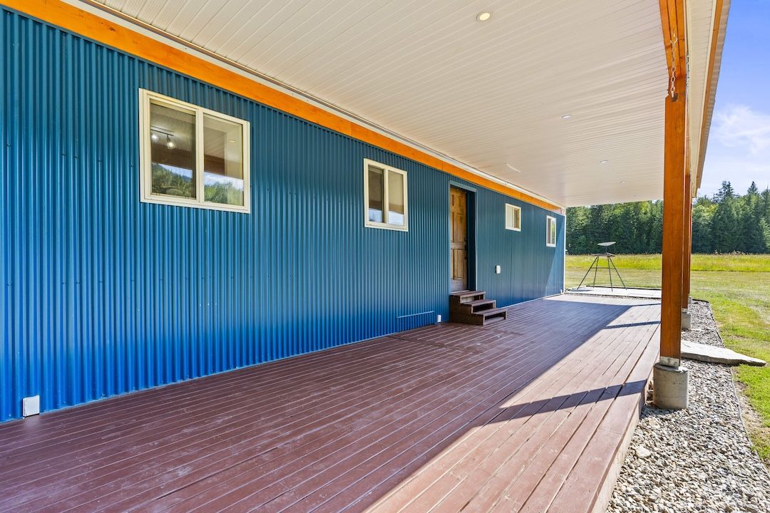 Front of home and deck