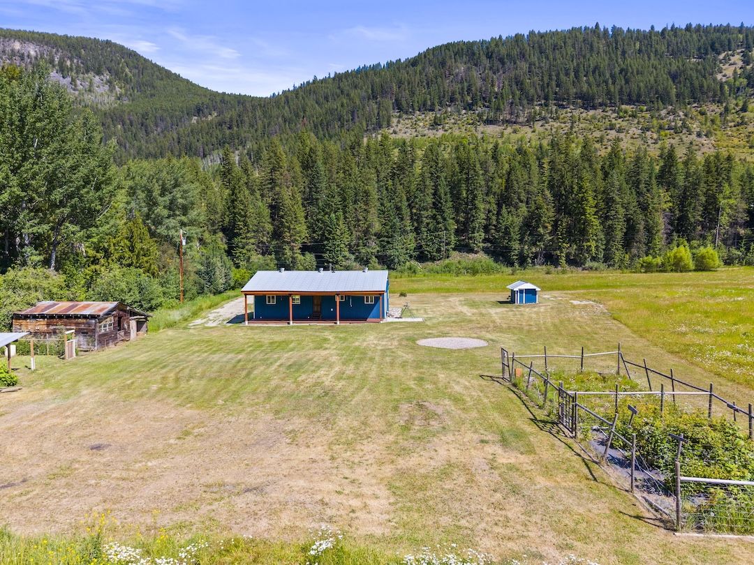 Aerial of home and acreage