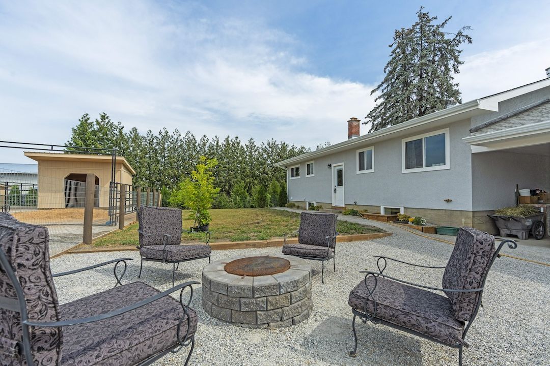 Rear yard fire pit