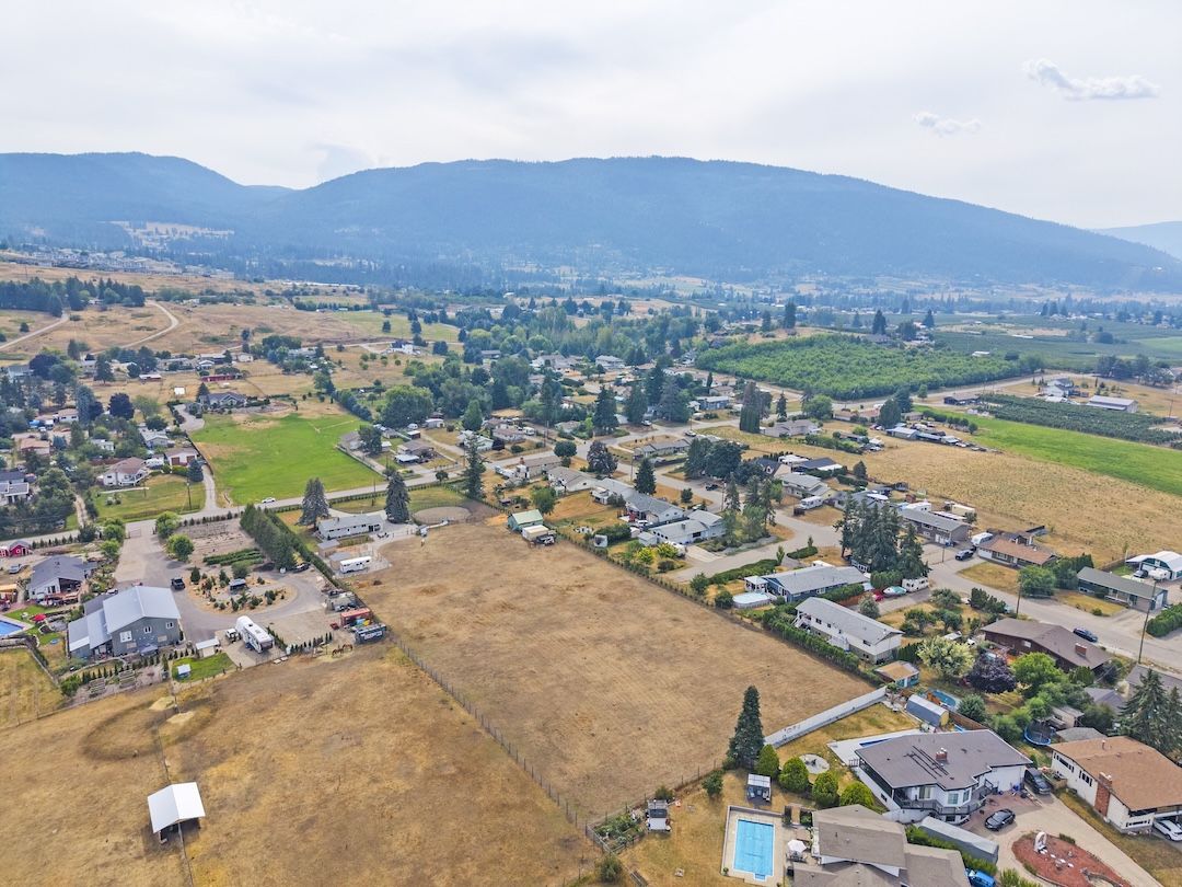 Aerial over the valley