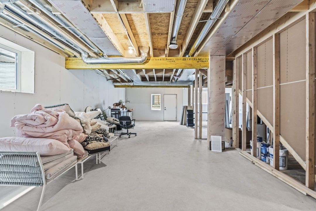 Unfinished basement with suite potential