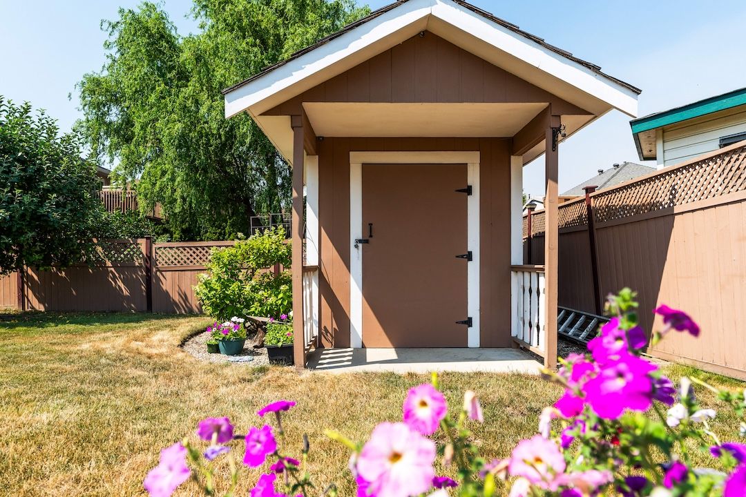 Backyard storage shed