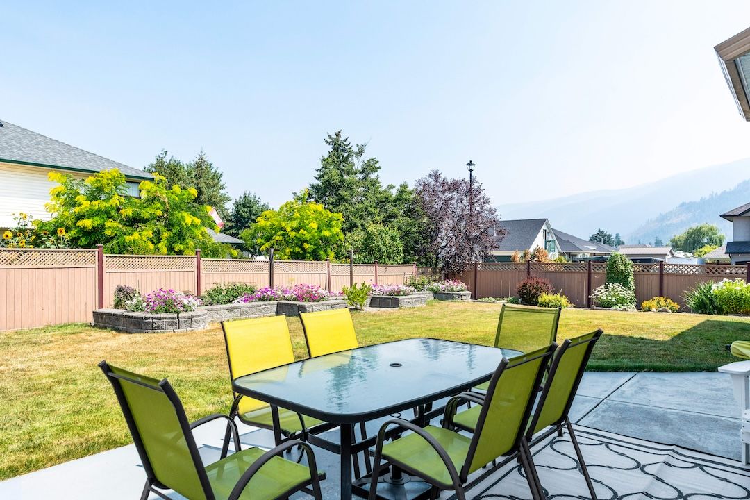 Patio dining area
