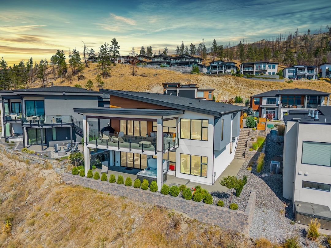 Twilight from the lake side — 9814 Beacon Hill Crescent