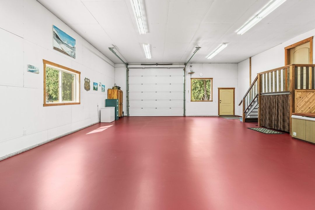 Interior of the attached 32 by 40 foot heated garage