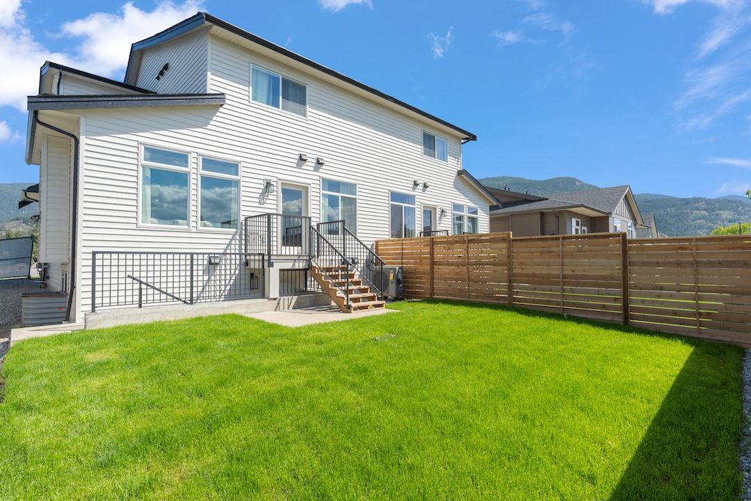 Similar home: Fenced backyard and deck