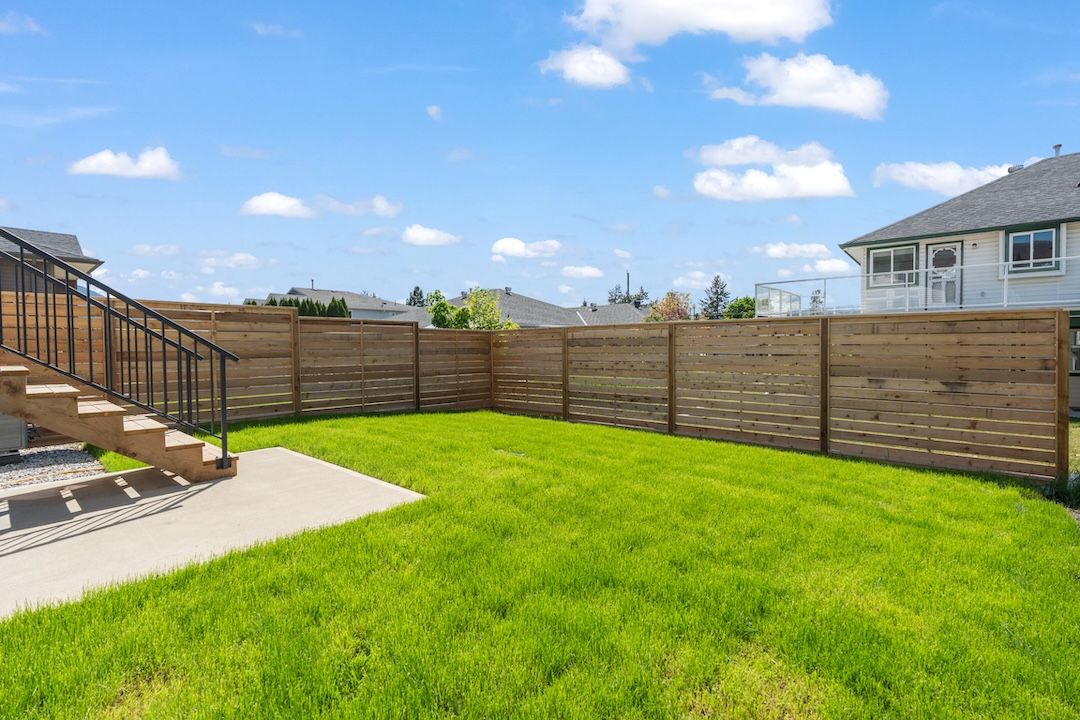Similar home: Fenced backyard