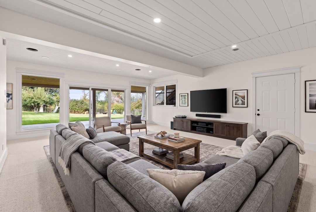 Lower-level rec room