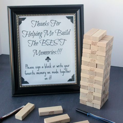 Jenga - Graduation Party Ideas