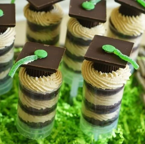 graduation party ideas  peanut butter cup push pop