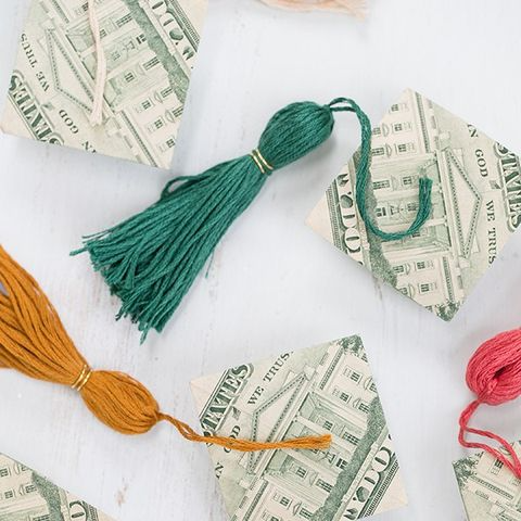 Origami Money Caps - Graduation Party Ideas