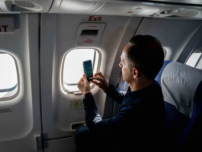 phone airplane phone security tips