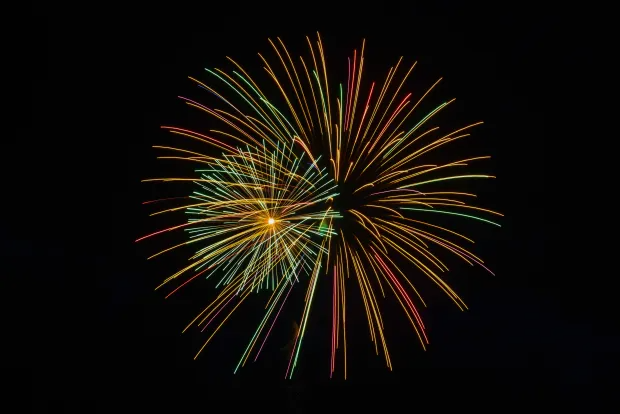 Fireworks explode over Waggener Farm Park ...