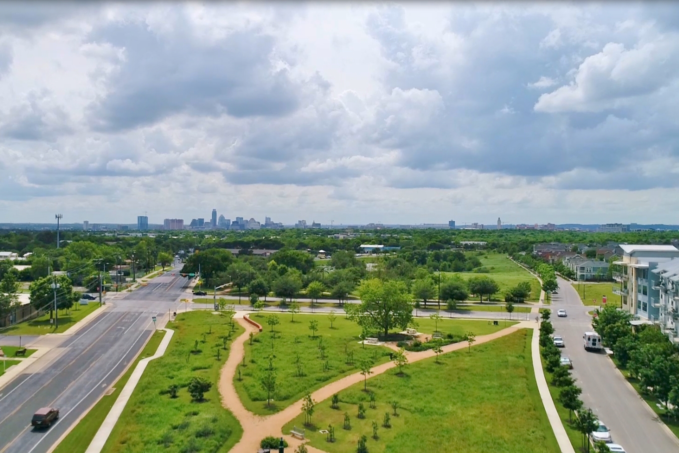 Mueller neighborhood in Austin, Texas