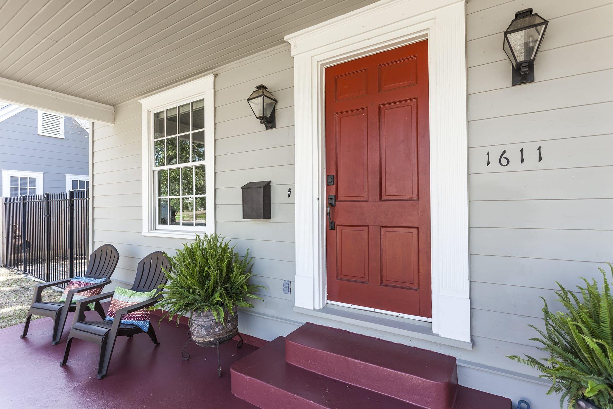 Charming red door